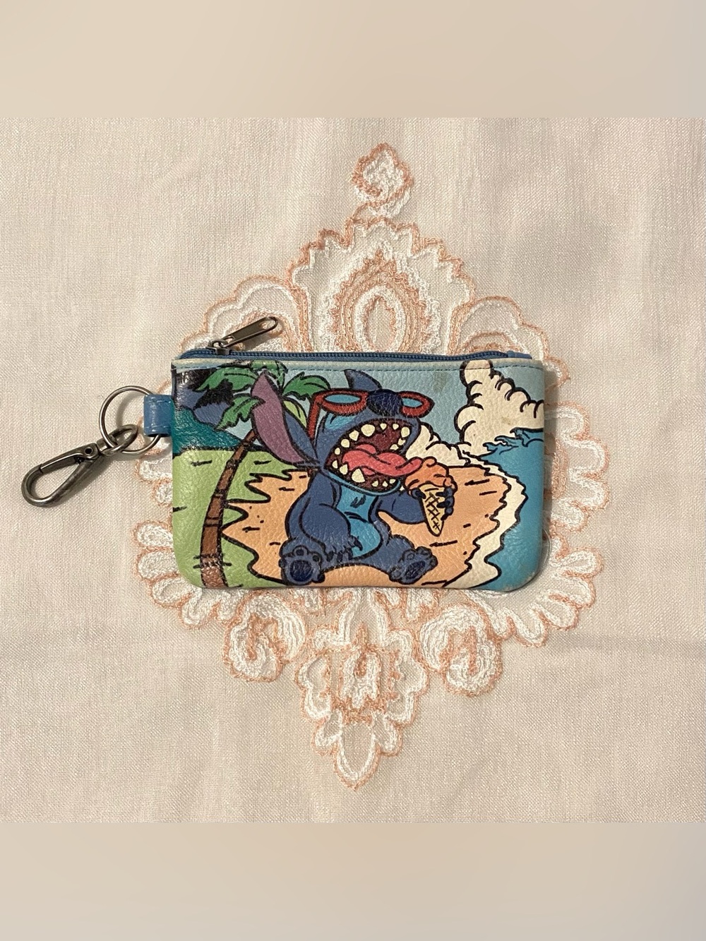 Disney Lilo & Stitch Loungefly Wallet Keychain ID Card Holder